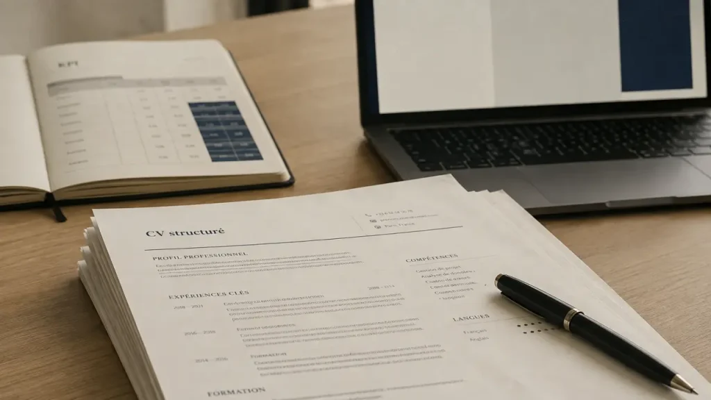 CV de chargé de communication : une structure claire, des résultats chiffrés et des mots-clés ciblés