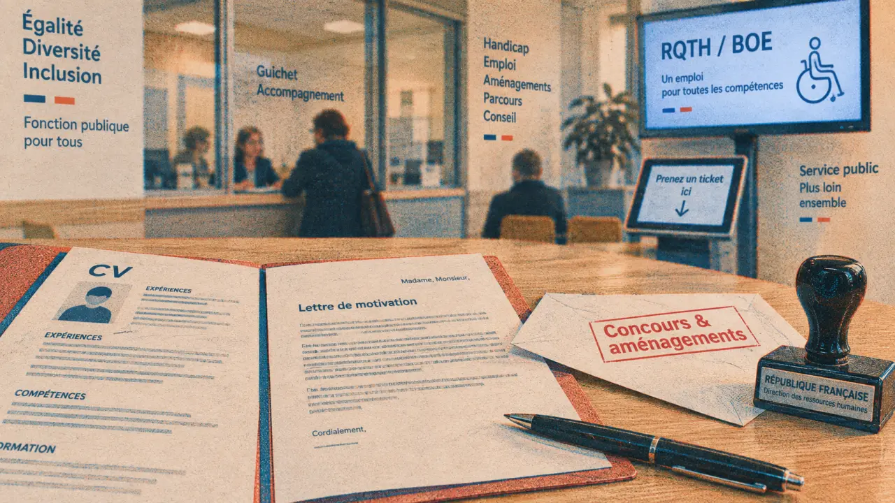 Dossier concours aménagé pour fonction publique emploi handicap