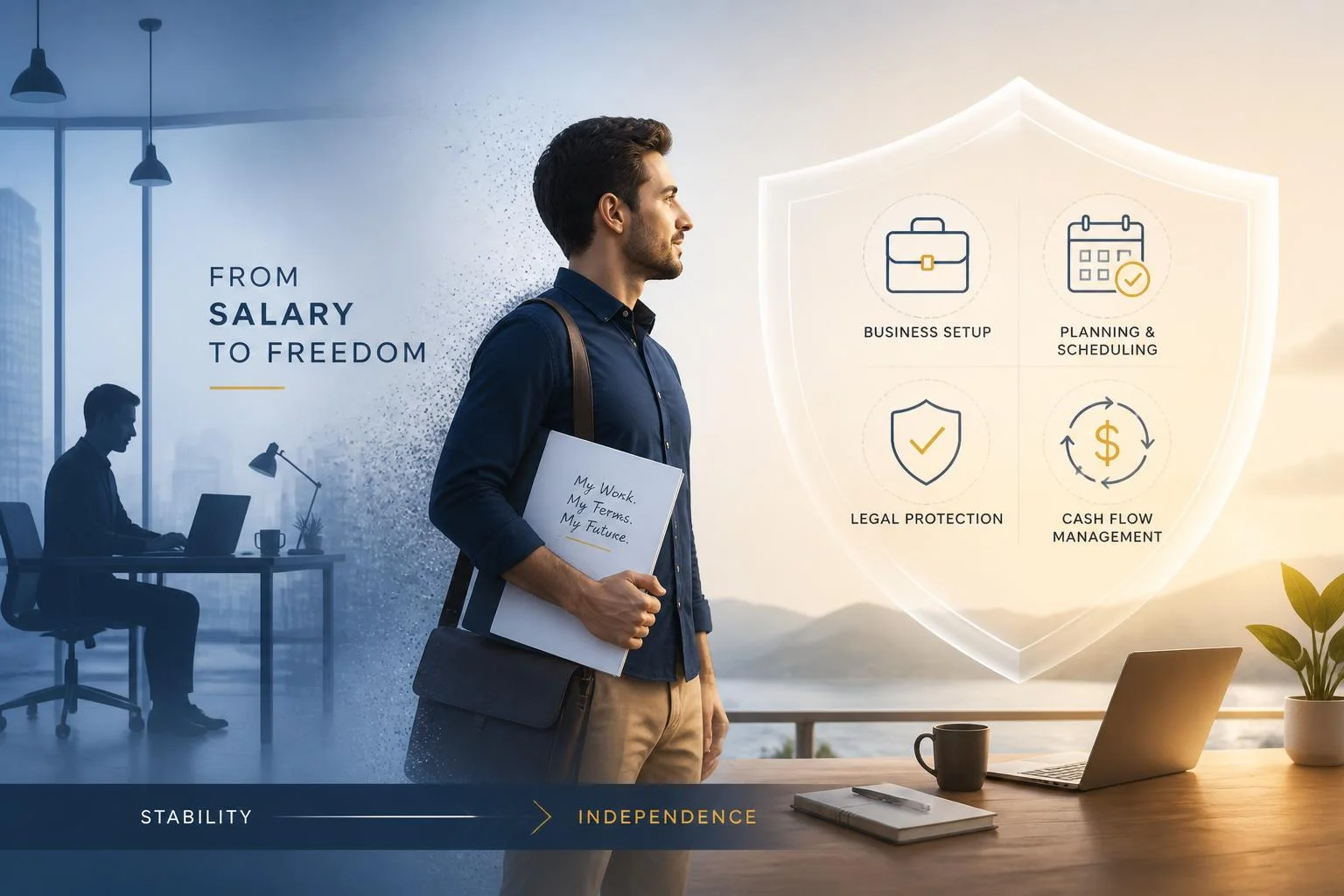 Freelance après reconversion : RC Pro, prévoyance