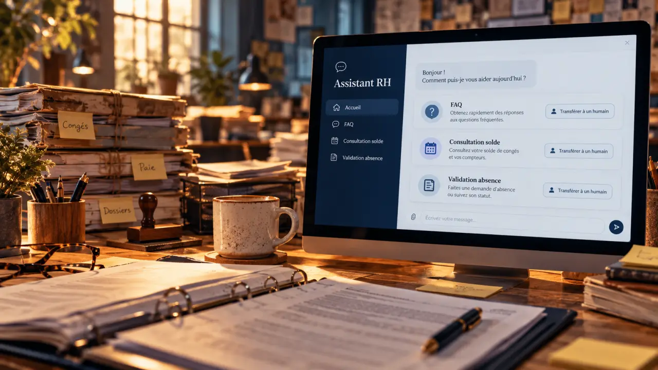 Chatbot ressources humaines : répondre aux salariés et transférer à un humain