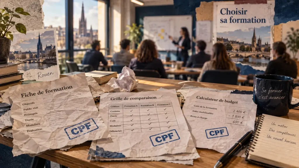 Formation professionnelle à Rouen : comparez les formats, les organismes et les financements